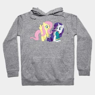 Fluttershy and Pony Tones Rarity Hoodie